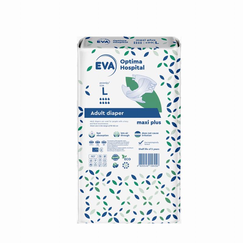 Підгузки для дорослих EVA optima hospital maxi plus, L